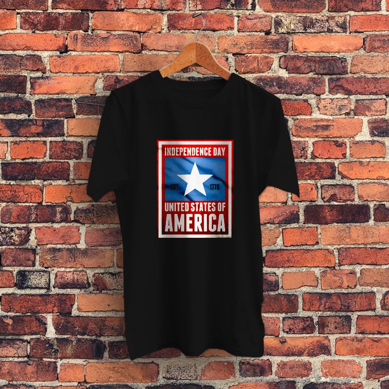 America Independence Day Est 1776 Graphic T Shirt
