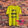 Anti Broke Boys Yellow Graphic T Shirt