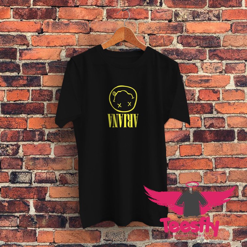 Ariana Grande Nirvana Reversed Graphic T Shirt