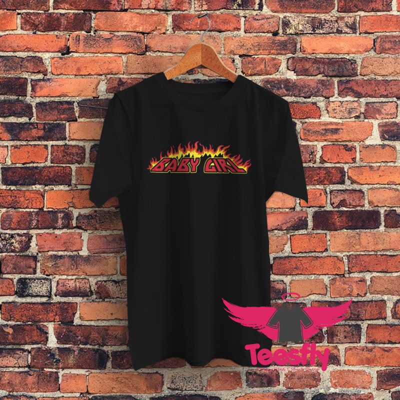 Baby Girl Flame Graphic T Shirt