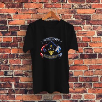 Bad medicine Fc Bon Jovi Skull Graphic T Shirt