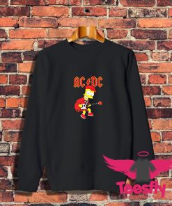 Bart Simpson ACDC Sweatshirt 1