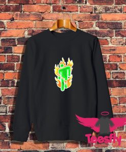 Billie Eilish Flaming Neon Official Logo Sweatshirt 1