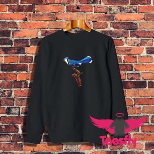 Bird Watcher Blue Jay Sweatshirt 1