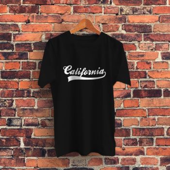 California Jersey Lettering Graphic T Shirt