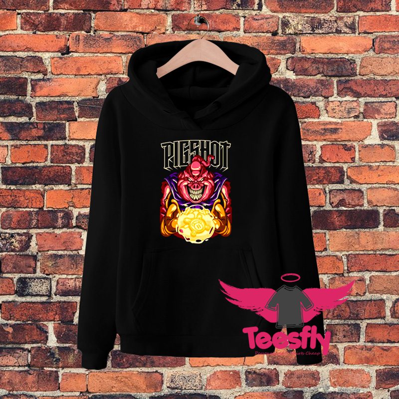 Evil Boo Pigshot Illustration Hoodie