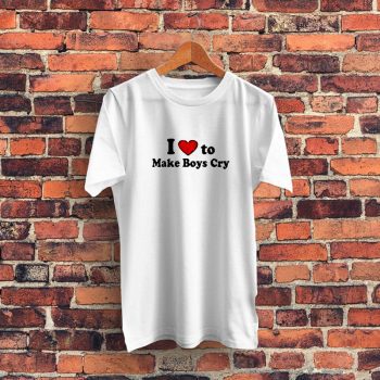 I Heart To Make Boys Cry Graphic T Shirt