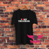 I Love My Trucker With Heartd Graphic T Shirt