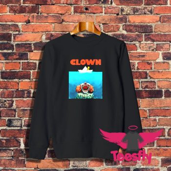 Jaws Poster Parody Stephen King Pennywise Clown Sweatshirt 1