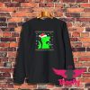 Jurassic Christmas Green Dino Sweatshirt 1
