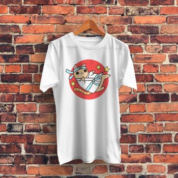 Karate Cat Funny Graphic T Shirt