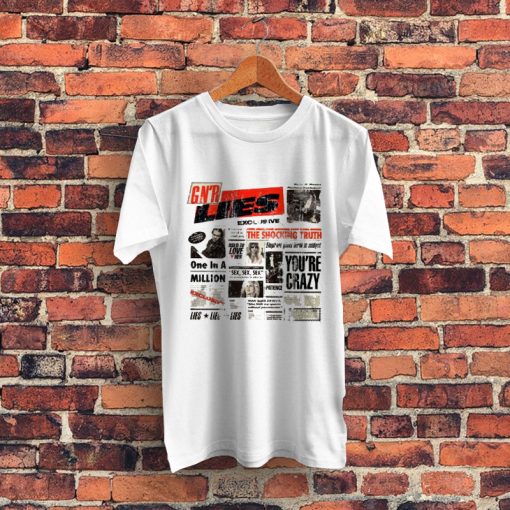 Lies Guns N Roses Band Merch Graphic T Shirt