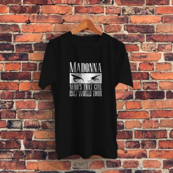Madonna Who is That Girl987 World Tour Graphic T Shirt