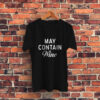 May Contain Wine Word Art Graphic T Shirt