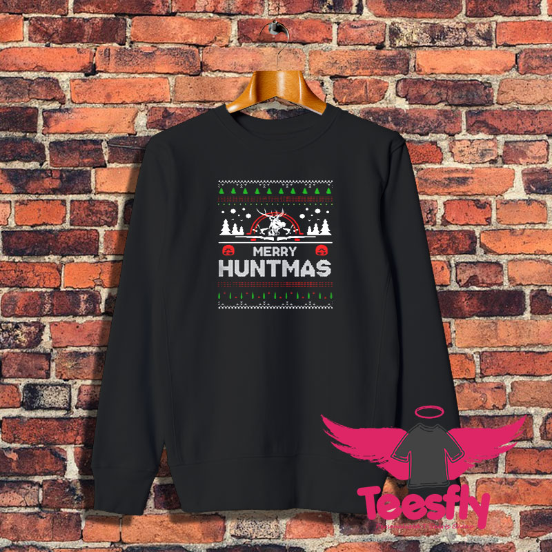 Merry Huntmas Ugly Christmas Sweatshirt 1