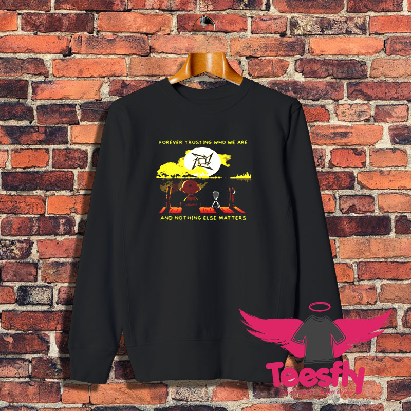 Metallica Snoopy And Charlie Brown Forever Trusting Sweatshirt 1