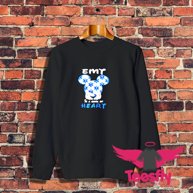 Mickey mouse EMT is a work of heart Sweatshirt 1