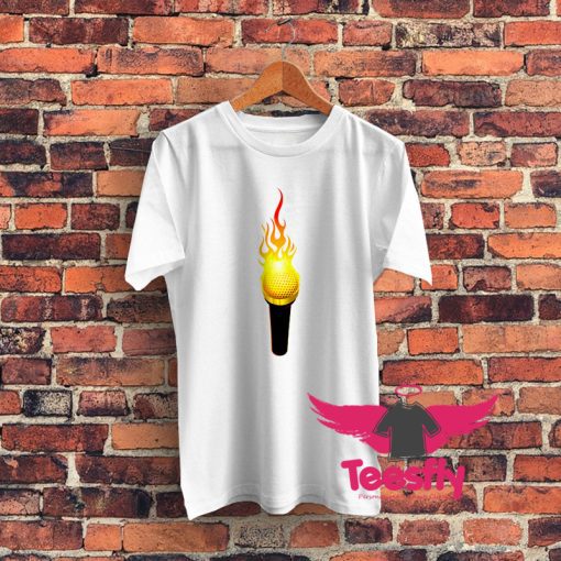 Microphone Hip Hop Fire Spitter Battle Graphic T Shirt