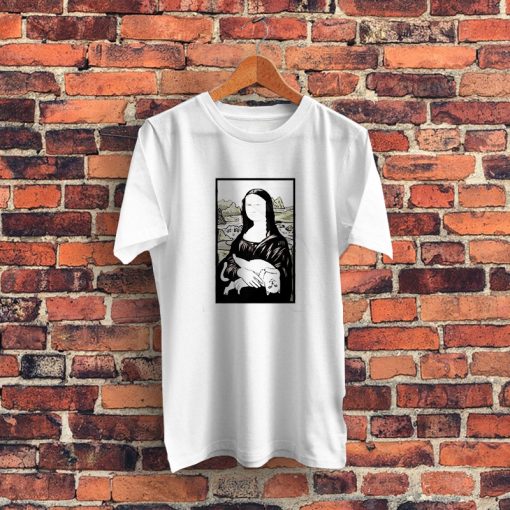 Monalisa Pure Nerma Cat Graphic T Shirt