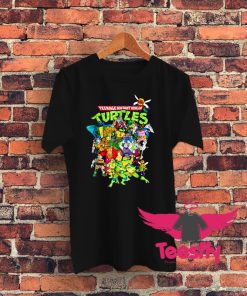 Ninja Turtles Large Character Groupd Graphic T Shirt