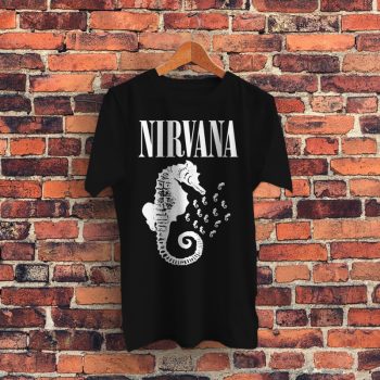 Nirvana Seahorse Band Graphic T Shirt