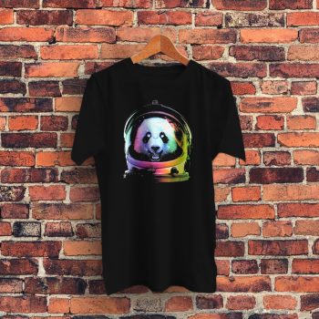 Panda Astronaut Graphic T Shirt