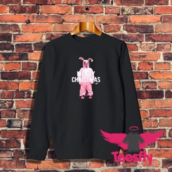 Pink Bunny Christmas Story Sweatshirt 1