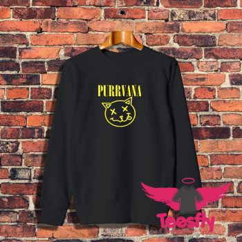 Purrvana Kitty Nirvana Parody Sweatshirt 1