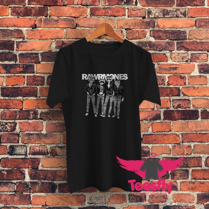 Rawrmones Cat Graphic T Shirt