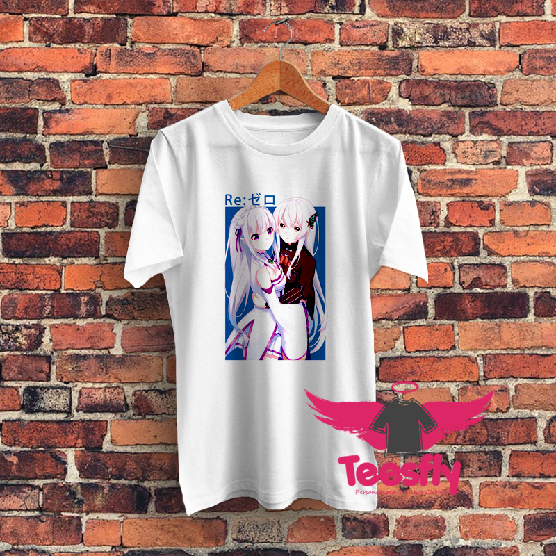 Re Zero Emilia and Echidna Graphic T Shirt