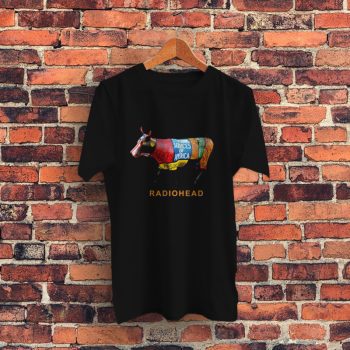 Restructured Cow Burger Radiohead Graphic T Shirt