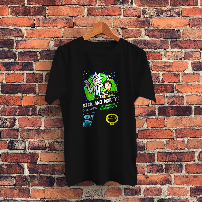 Rick and Morty 8 Bit Intergalactic Graphic T Shirt