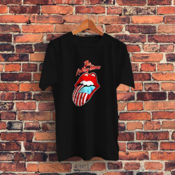 Rolling Stones 81 America Tongue Graphic T Shirt
