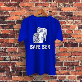 Safe Sex Funny Graphic T Shirt