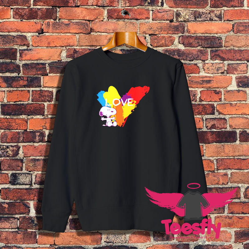 Snoopy Rainbow Love Sweatshirt 1