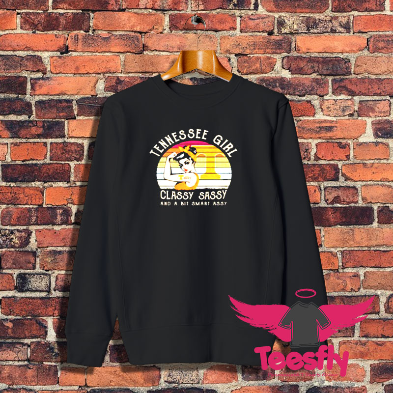Tennessee Strong Girl Classy Sassy Sweatshirt 1