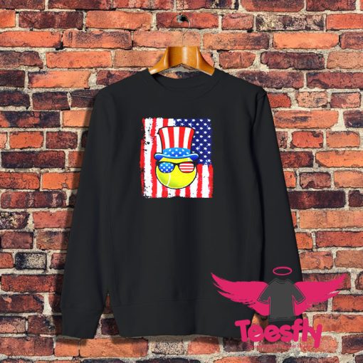 Tennis Ball American Flag Sweatshirt 1