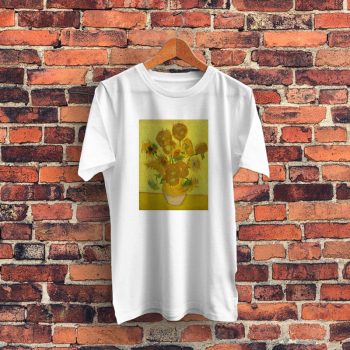 Van Gogh Art Sun Flowers Graphic T Shirt