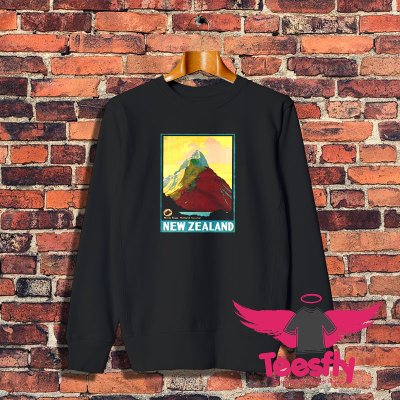Vintage New Zealand Mitre Peak Mountain Sweatshirt 1