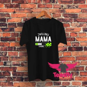 Zwillings Mama Loading Graphic T Shirt