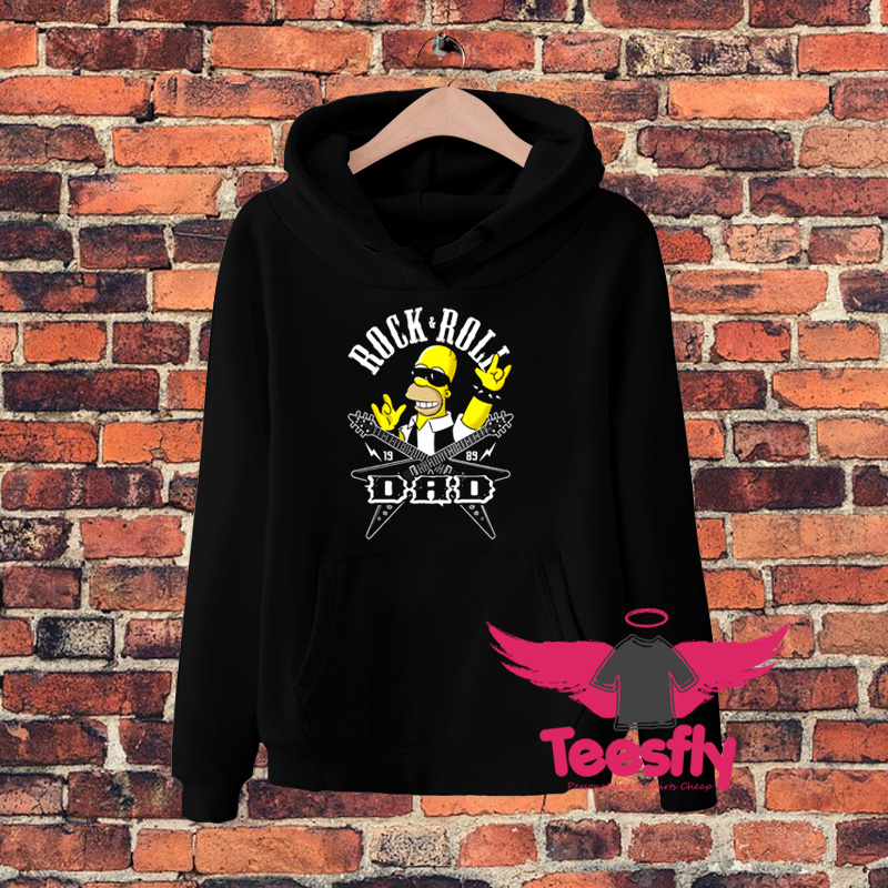 Cheap Rock and Roll Homer Dad Hoodie
