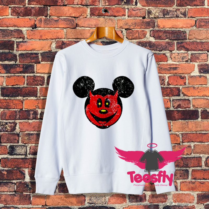 Classic Devil Mickey Cartoon Halloween Sweatshirt