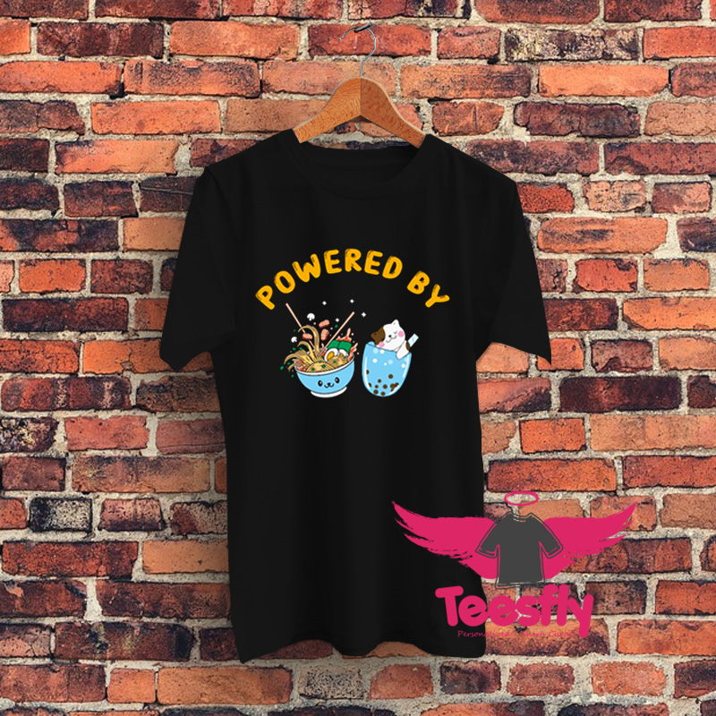Vintage Powered By Ramen Food T Shirt