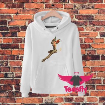 Pin Up Girl Witch Halloween Hoodie