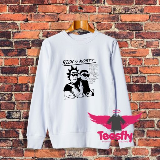 Rick And Morty Sonic Youth Parody Sweatshirt On Sale