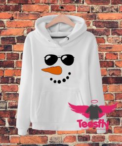 Snowman Face With Carrot Nose Hoodie