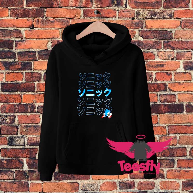 Sega Sonic The Hedgehog Kanji Hoodie