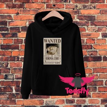 Zoro Second Wanted Poster Hoodie