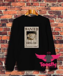 Zoro Second Wanted Poster Sweatshirt
