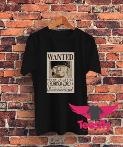 Zoro Second Wanted Poster T Shirt